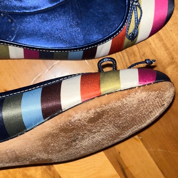 Coach Legacy Striped Satin Ballet Flats - Picture 11 of 16